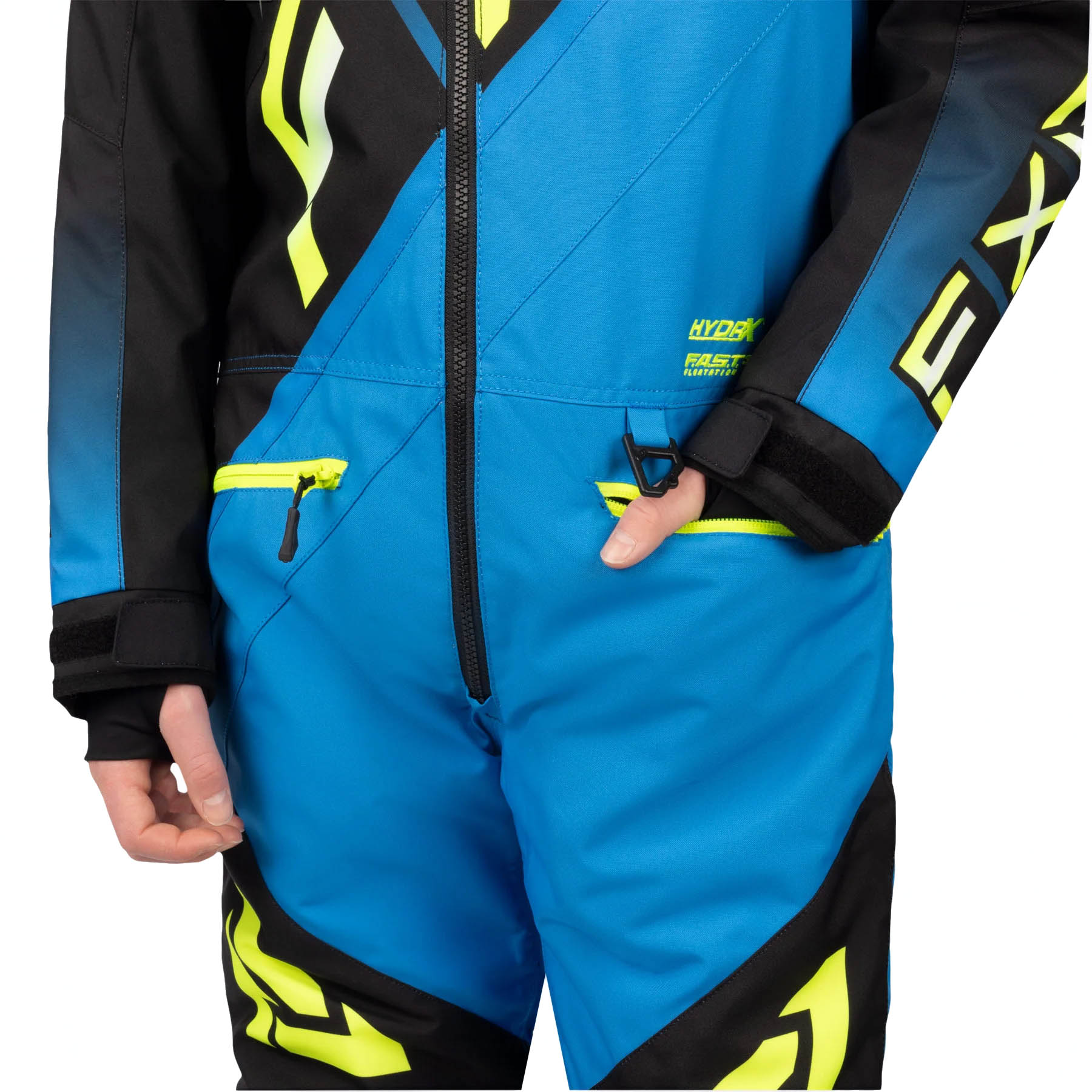 Комбинезон для снегохода (детский) FXR CX №6 blue-black (текстиль) (12Y)